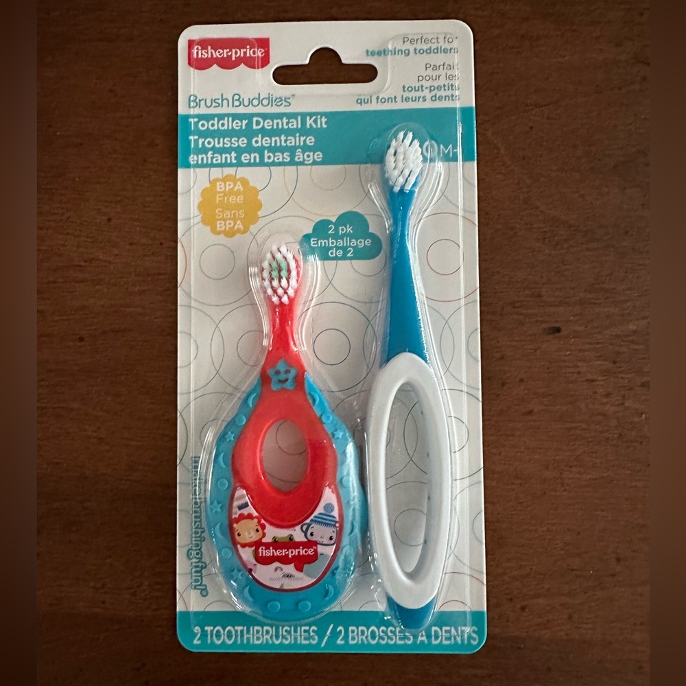 🌵3/$15 Fisher Price Brush Buddies toddler dental toothbrush kit